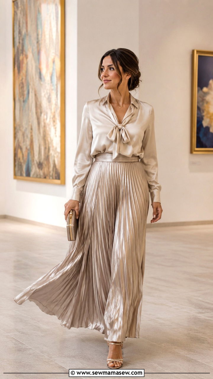 Asymmetric Hem Cocktail Dress With Metallic Heels - 25 Awards ceremony outfit ideas