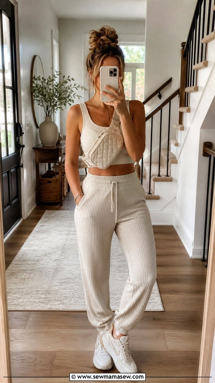 Athleisure Mom Outfit For School Drop Off - 40 Stylish outfits for moms