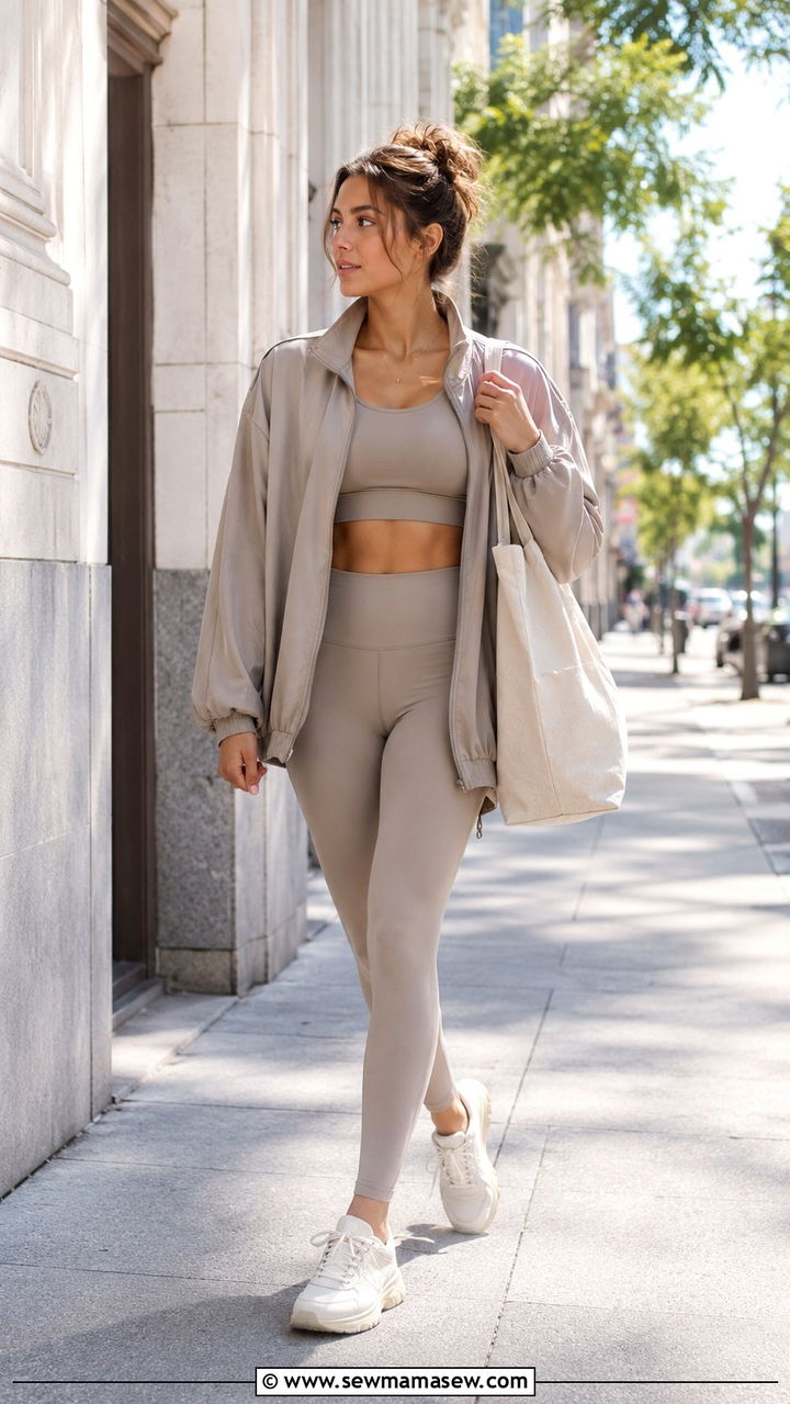 Athleisure Post Kickboxing Transition Outfit - 30 Kickboxing outfit ideas