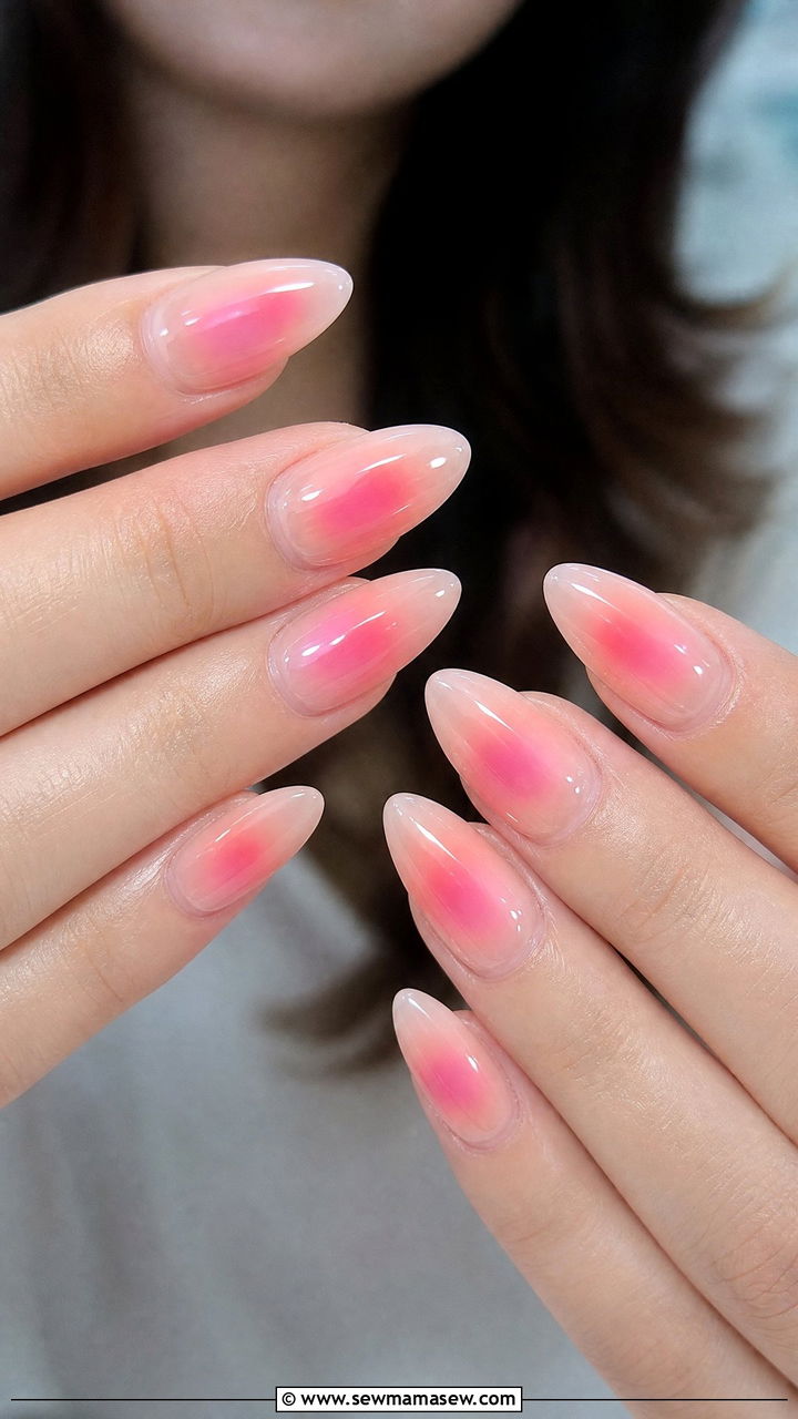 Aura Pink Gel Nails - 50 gel polish