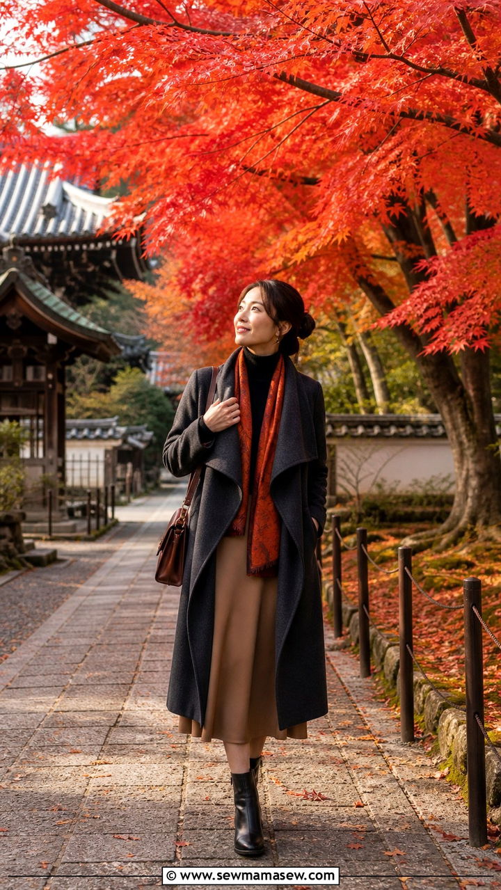 Autumn leaf viewing outfit Kyoto - 40 What to wear in Kyoto