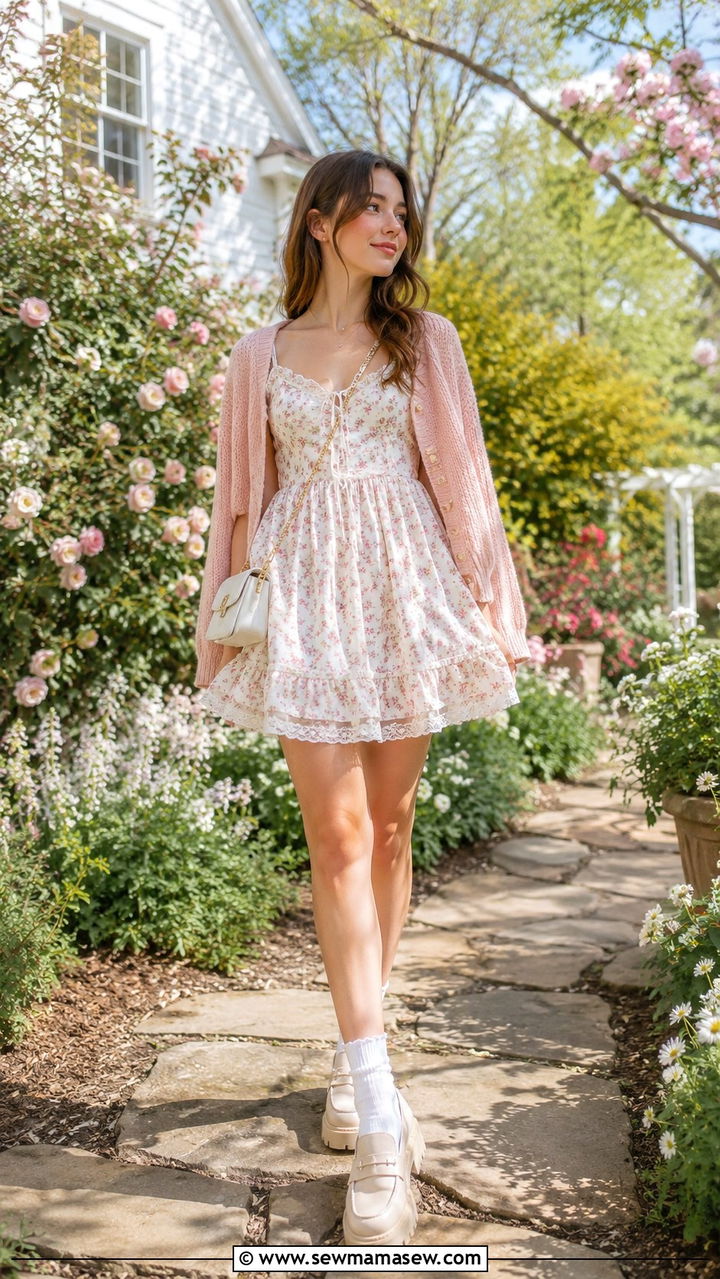 Babydoll Dress Retro Spring Outfit - 30 spring retro outfit ideas