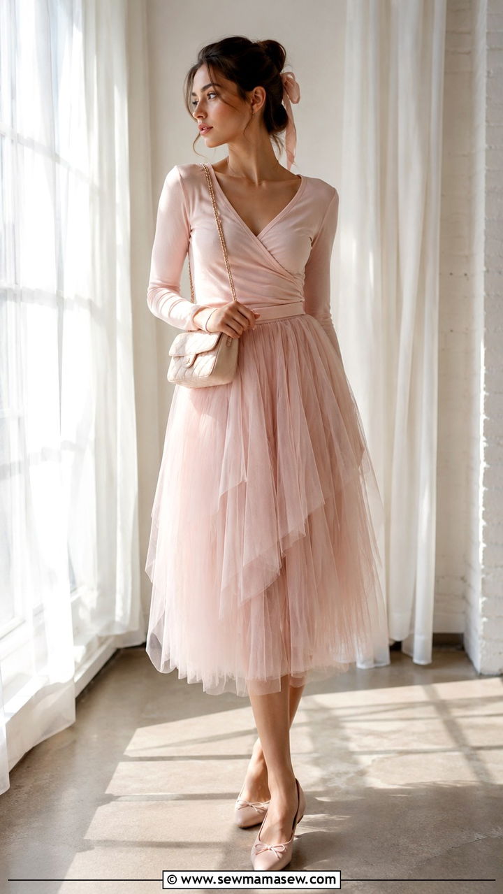 Balletcore Tulle Skirt Outfit - 25 aesthetic outfits inspo