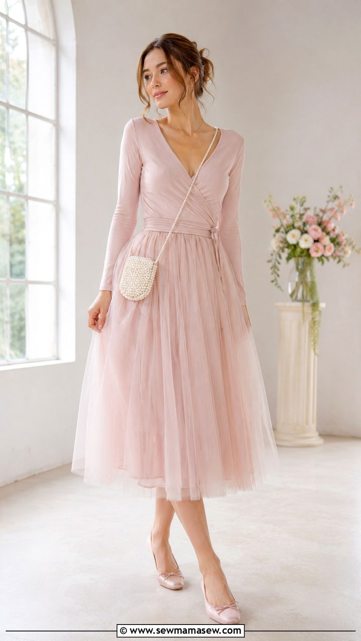 Balletcore Wrap Top And Tulle Skirt Outfit - 30 Pinterest outfits inspo