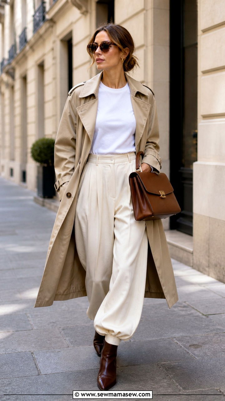 Balloon Pants With Trench Coat - 20 balloon pants outfits 2026