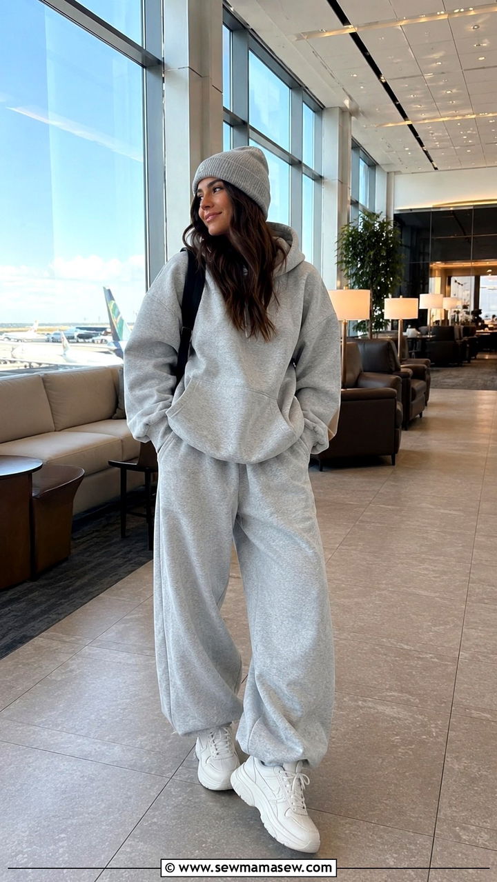 Balloon Sweatpants With Oversized Hoodie - 25 balloon pants outfits inspo