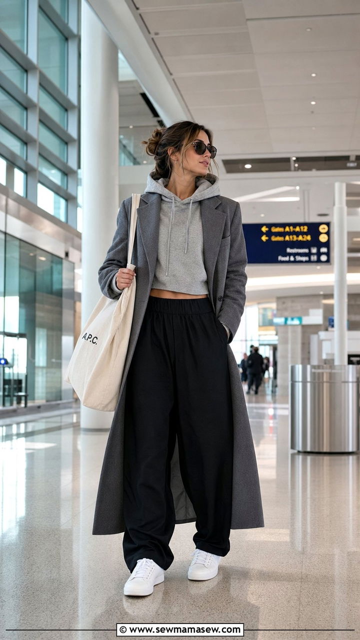 Balloon pants with hoodie and sneakers - 35 balloon pants outfits for women