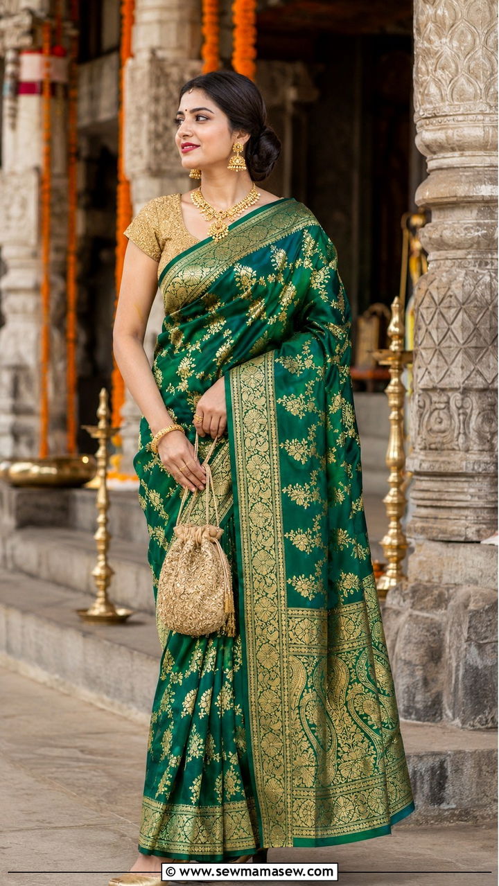 Banarasi Silk Saree For Wedding - 20 Wedding guest outfit ideas Indian wedding