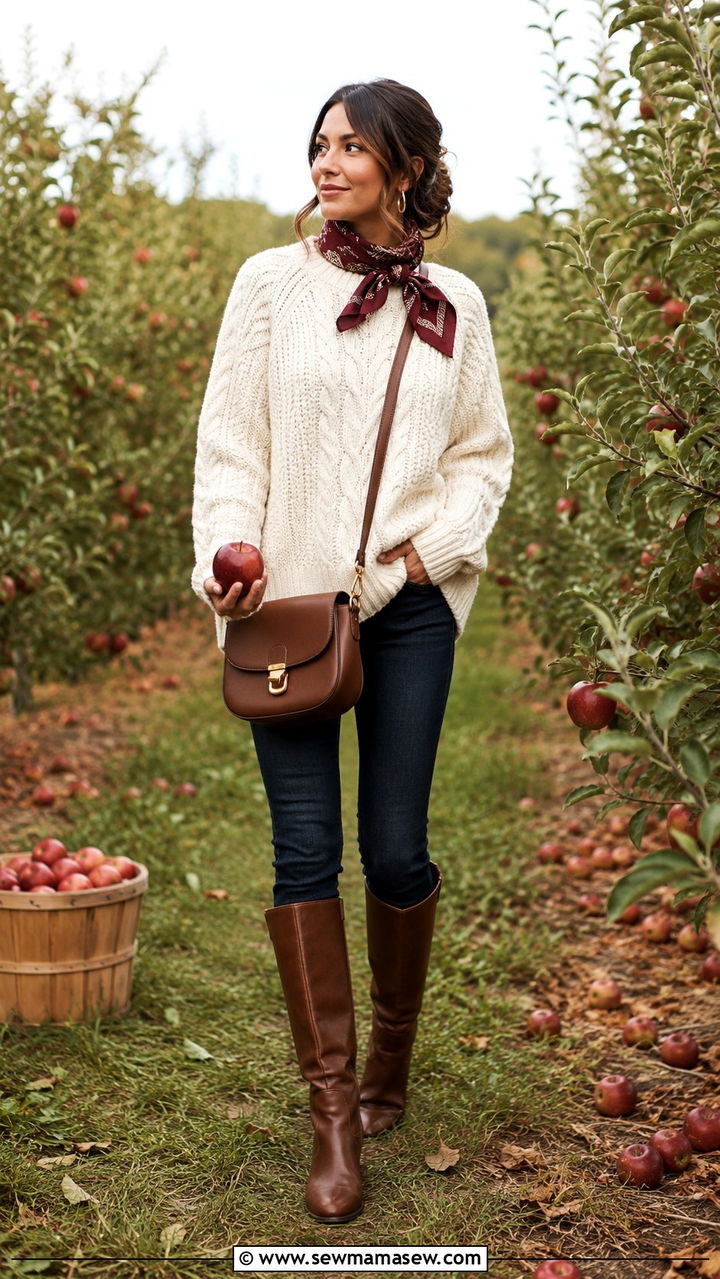 Bandana With Sweater Outfit - 25 Ways to wear a bandana