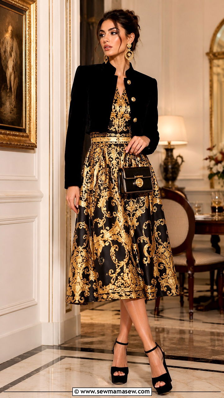 Baroque Print Maximalist Outfit - 30 Maximalist outfit ideas 2026