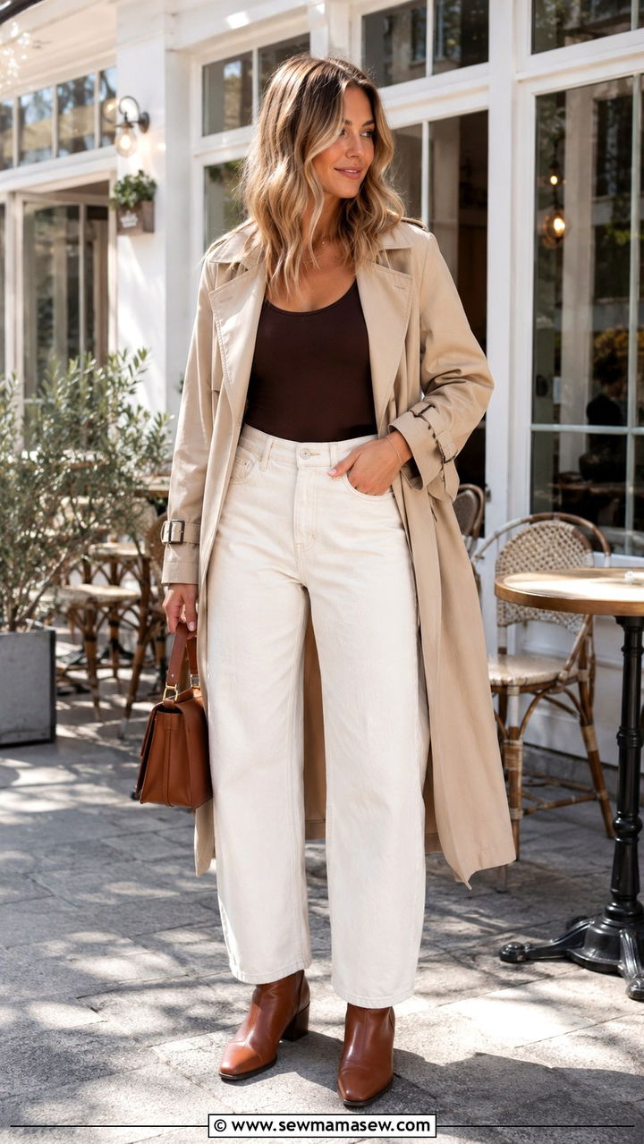 Barrel jeans with heeled ankle boots for work - 25 Barrel jeans outfit ideas with boots