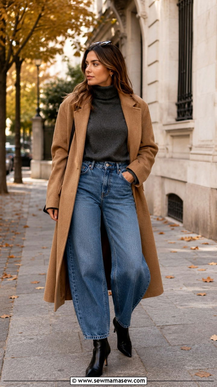 Barrel jeans with heeled ankle boots - 25 Barrel jeans outfit ideas with heels