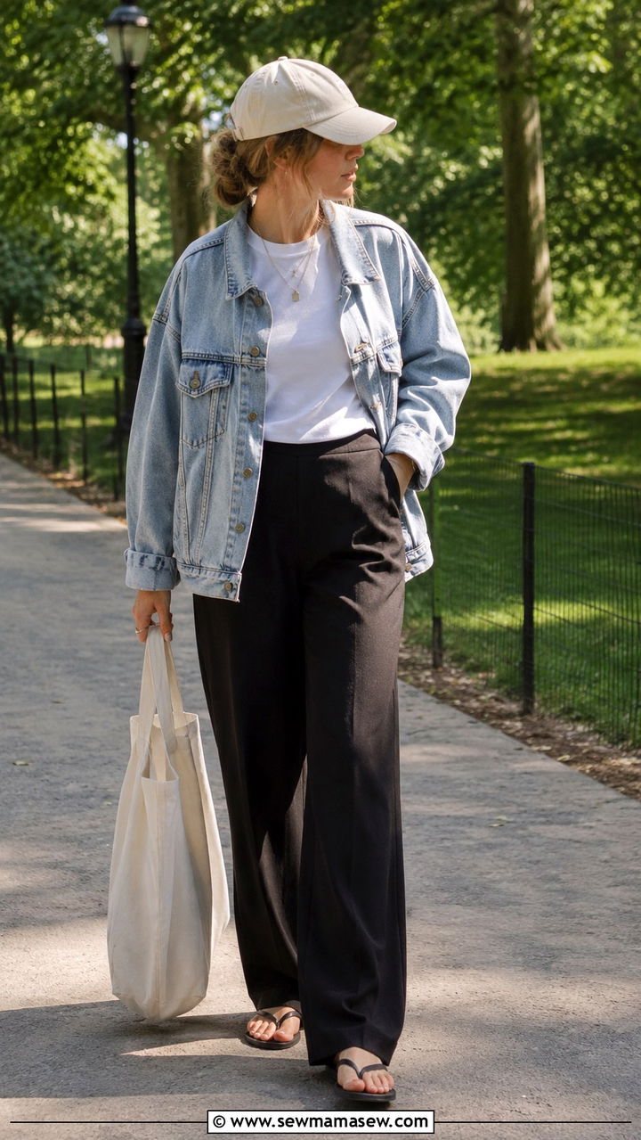 Baseball cap with a denim jacket - 30 How to style a baseball cap