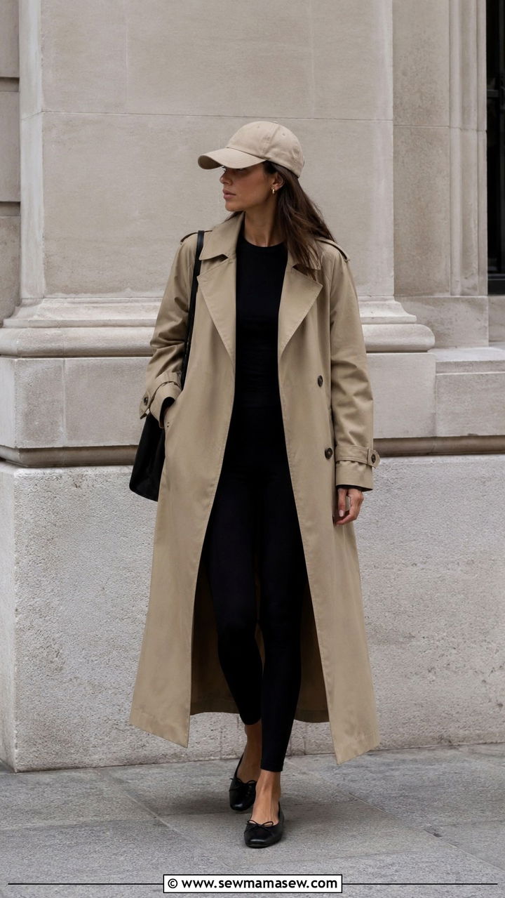 Baseball cap with a trench coat - 30 How to style a baseball cap