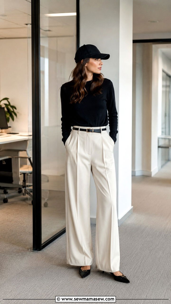 Baseball cap with tailored trousers - 30 How to style a baseball cap