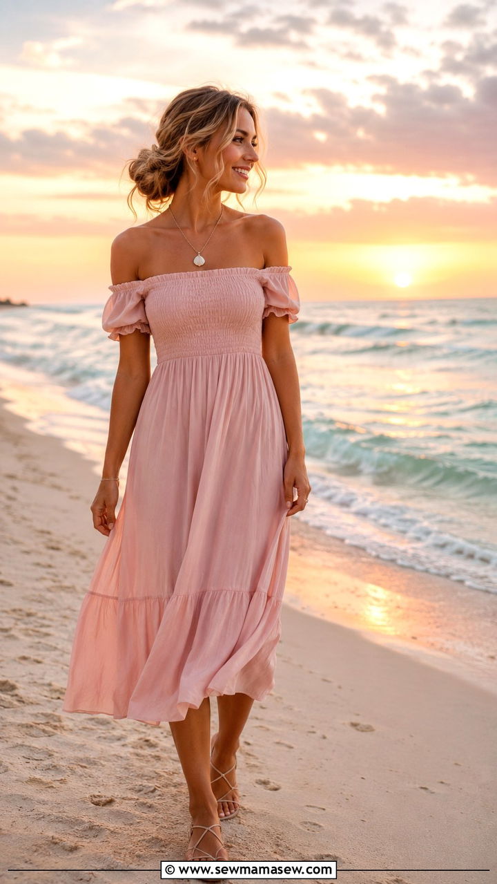Beach Sunset Photo Outfit Linen Pants and Crop Top - 20 Beach sunset photo outfit ideas