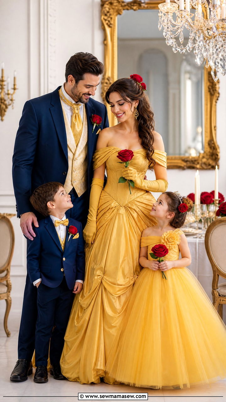 Beauty and the Beast Family Matching Outfit - 30 Disney outfits matching