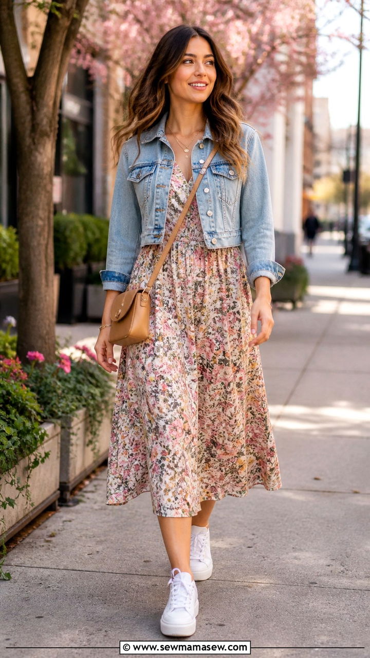 Beige trench coat and straight leg jeans - 40 Spring shopping outfit ideas