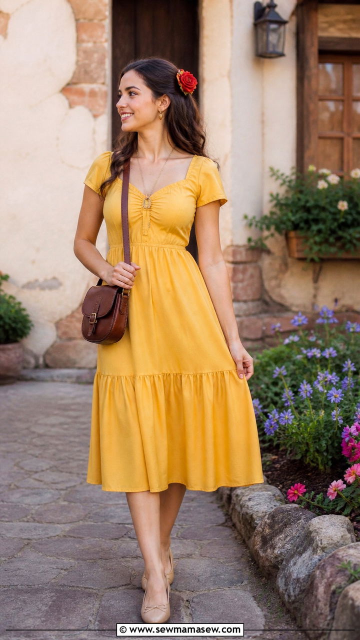 Belle DisneyBound Outfit - 40 Disneyland outfit ideas
