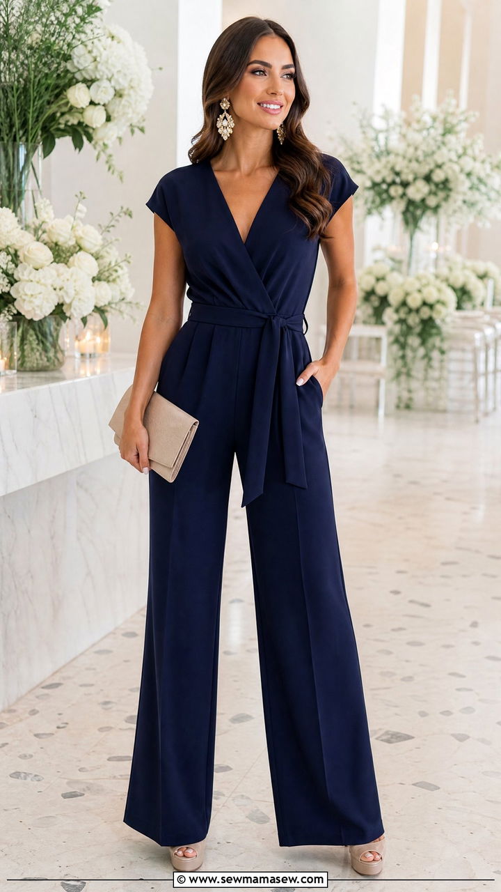 Belted Jumpsuit With Platform Heels - 25 Outfit ideas to create hourglass