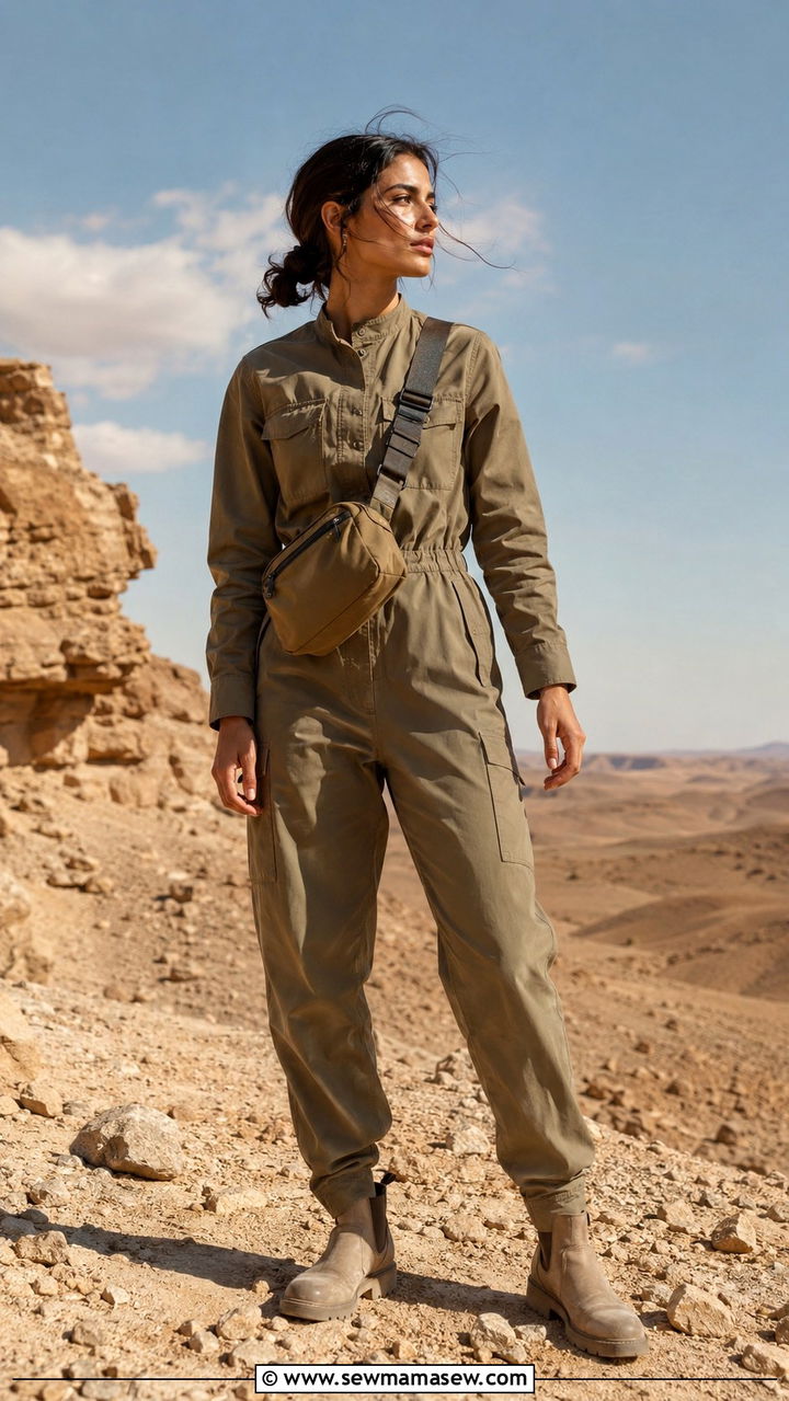 Belted Kaftan Dress With Embellished Sandals - 25 Modest outfit ideas for desert trip
