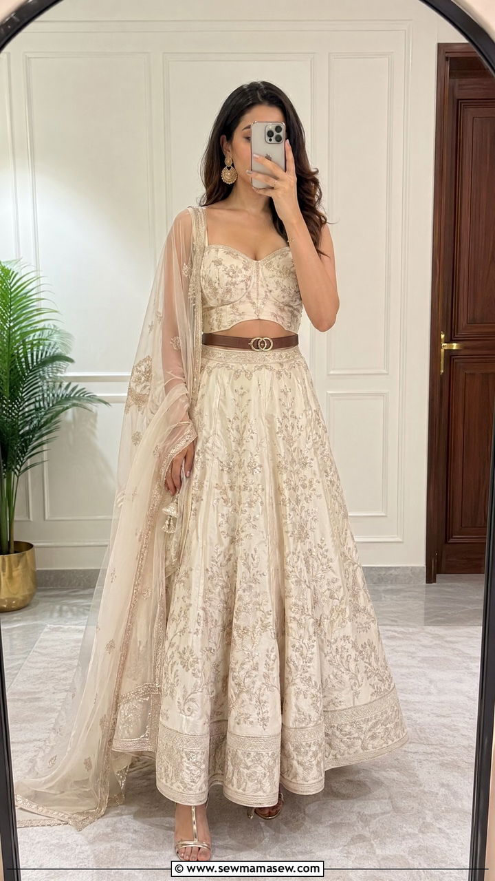 Belted Lehenga Set - 35 Diwali outfit ideas