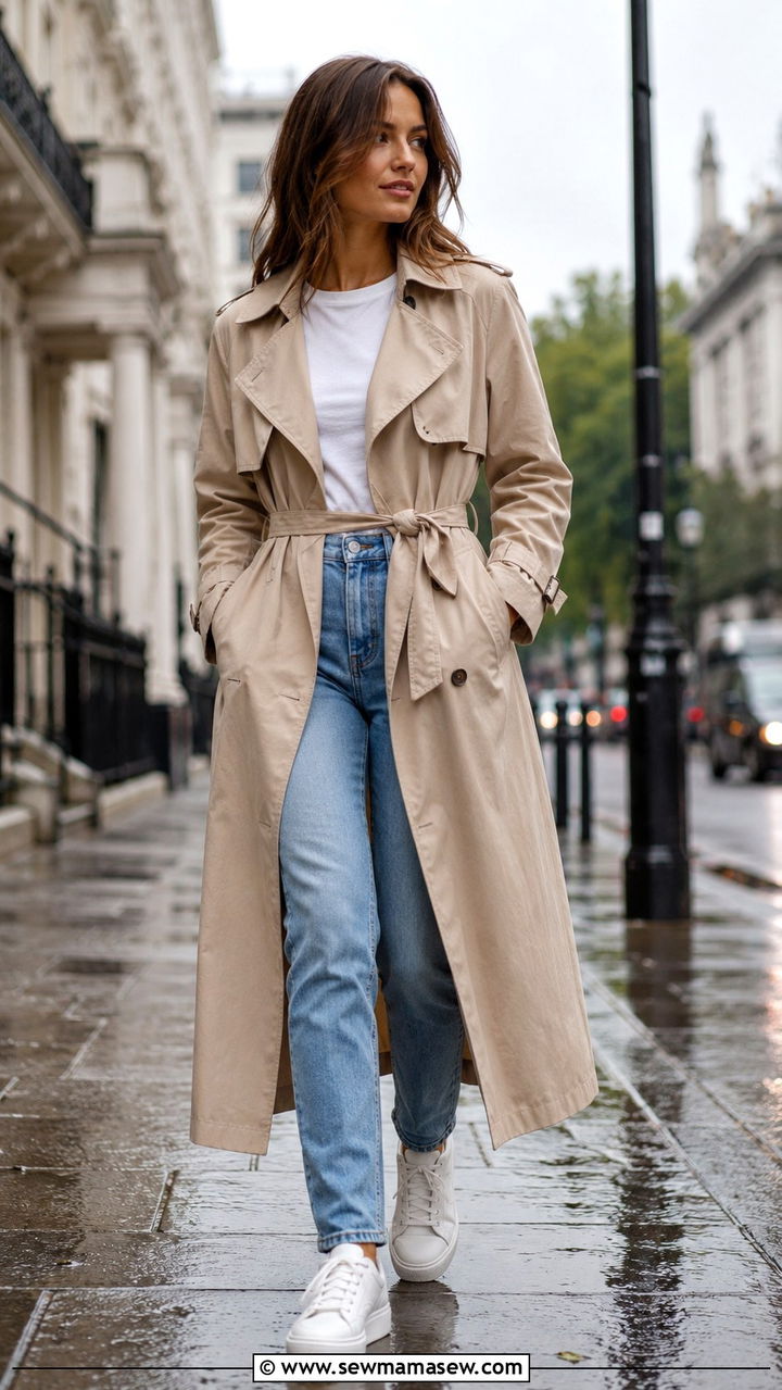 Belted trench coat outfit for hourglass body - 30 outfit ideas for hourglass body