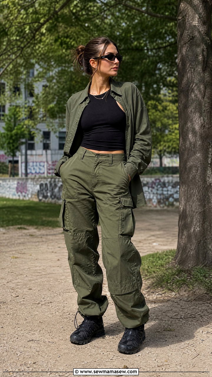 Berlin Cargo Pants Utilitarian Outfit - 25 Berlin outfit ideas