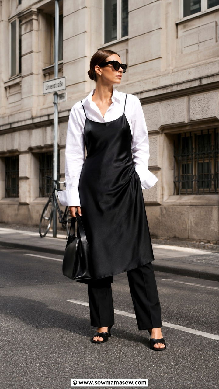 Berlin Layered Dress Over Trousers Outfit - 25 Berlin outfit ideas