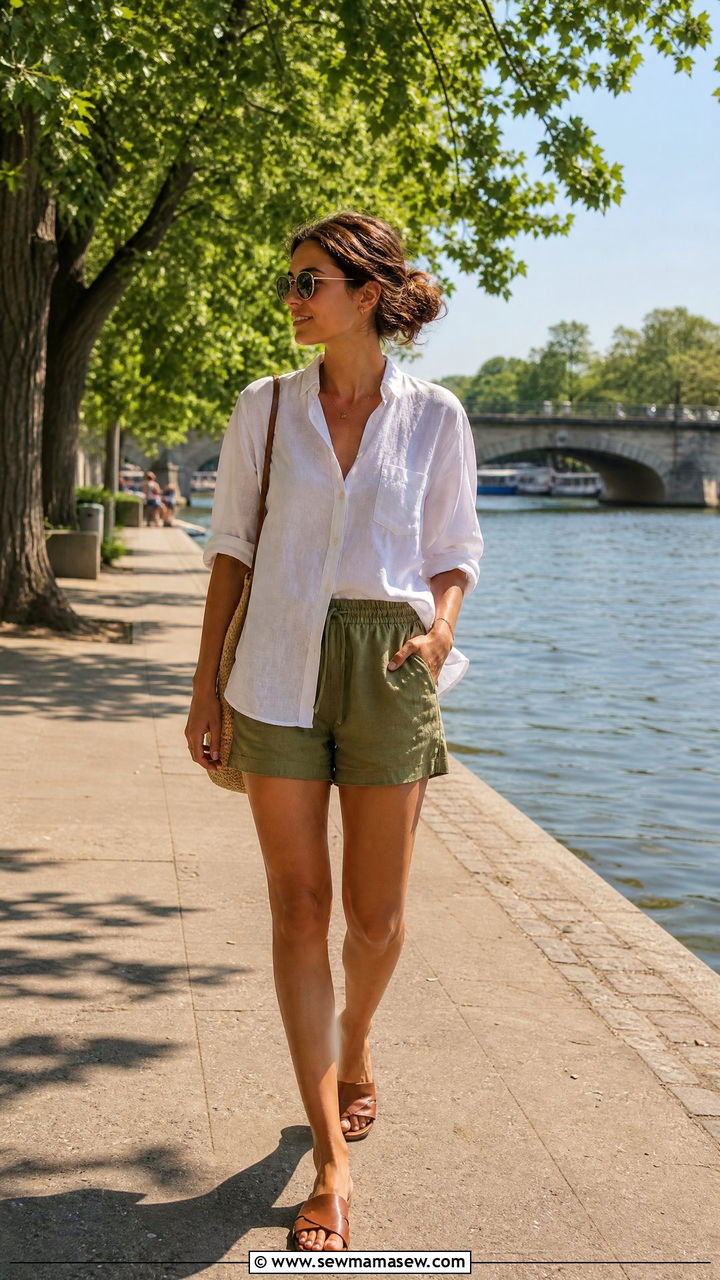 Berlin Linen Summer Day Outfit - 25 Berlin outfit ideas