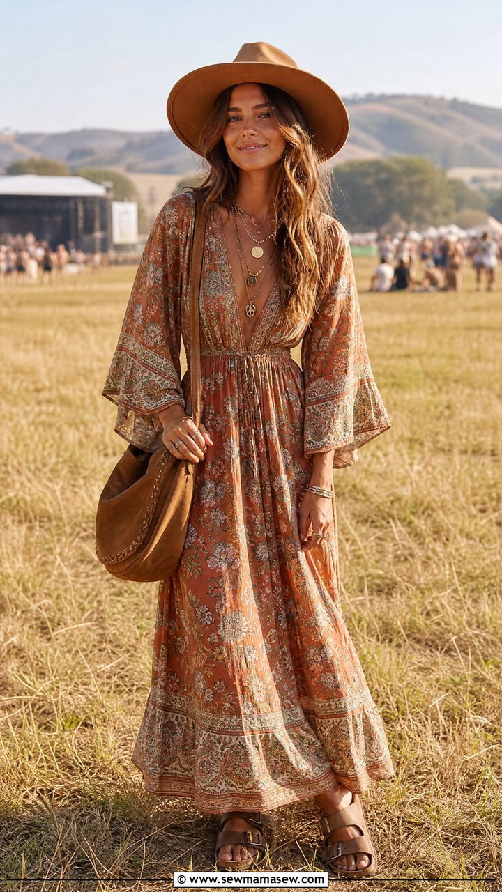 Birkenstock Arizona Sandals With A Long Floral Dress Outfit - 25 How to style birkenstocks
