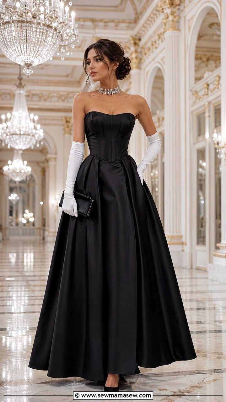 Black Ball Gown White Tie Outfit - 25 White tie event outfit ideas