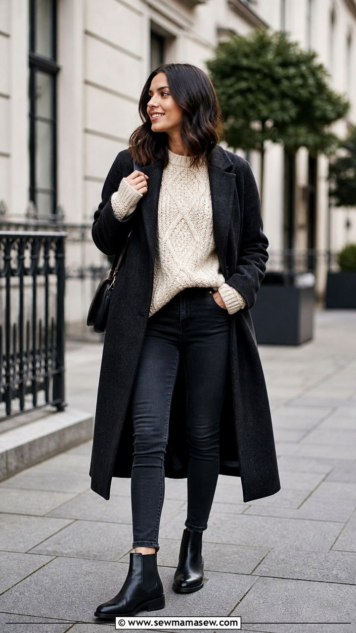 Black Chelsea boots with skinny jeans - 40 Chelsea boots outfit ideas