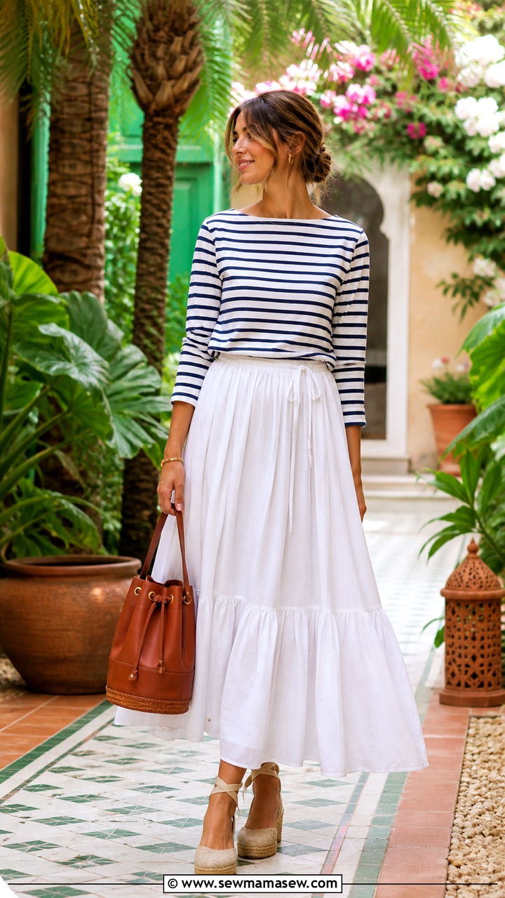 Black Culottes With A Crisp White Button Down Shirt - 40 Marrakech outfit ideas
