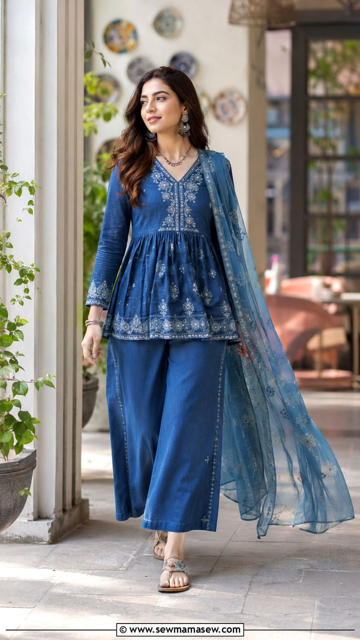 Black Embroidered Lawn Suit with Nude Accessories - 25 Multan outfit ideas