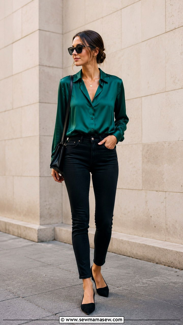 Black Jeans Outfit With Loafers And Blazer - 25 Black jeans outfit ideas with flats
