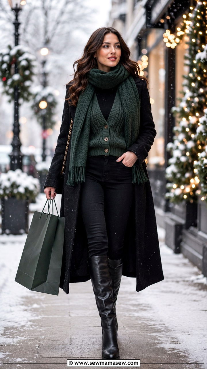 Black Jeans With Cardigan For Winter - 25 Black jeans outfit ideas with a cardigan