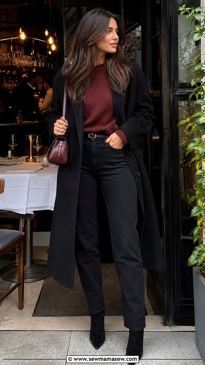 Black Jeans With Off Shoulder Sweater - 25 Black jeans outfit ideas with a sweater
