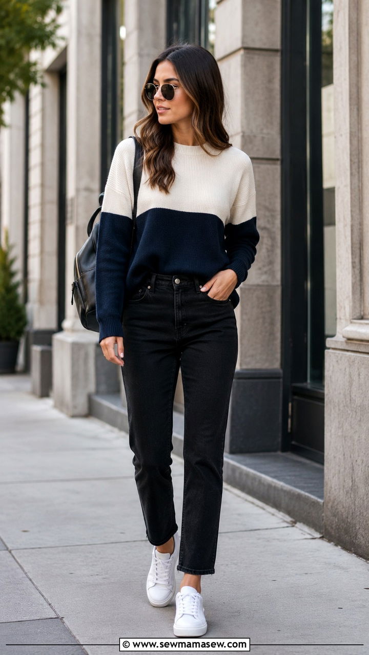 Black Jeans With Sweater Vest - 25 Black jeans outfit ideas with a sweater