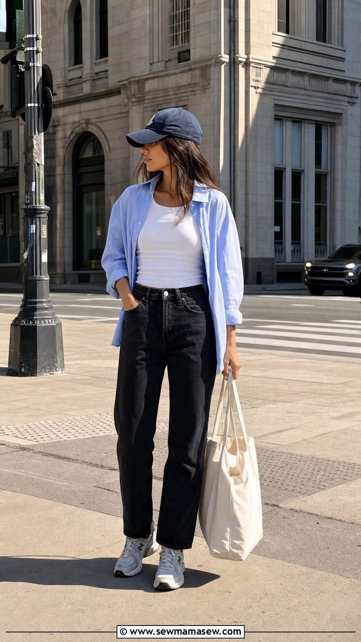 Black Jeans With an Oversized Shirt Outfit - 35 black jeans outfit ideas for women