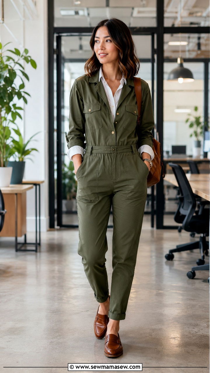 Black Jumpsuit Work Outfit With Blazer - 30 Jumpsuit outfit ideas for work