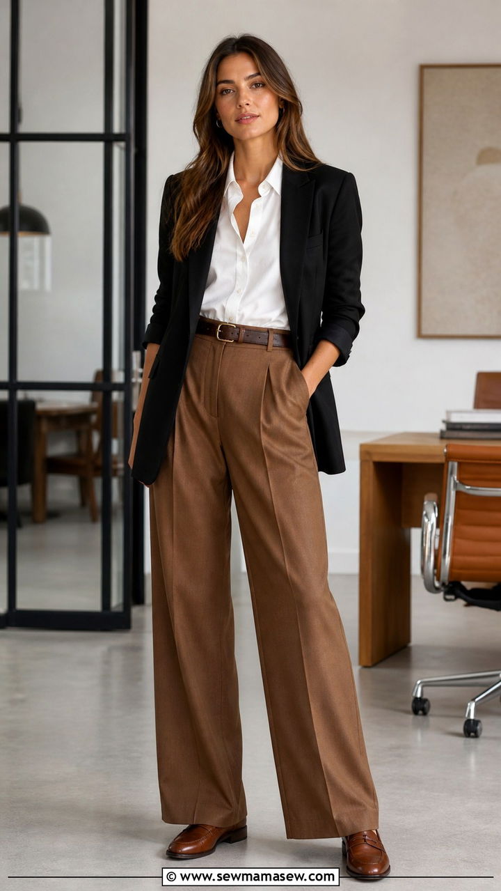 Black Linen Blazer Work Outfit - 30 Linen blazer outfit ideas for work