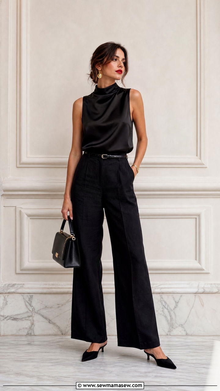 Black Linen Pants Outfit - 25 chic linen pants outfit ideas
