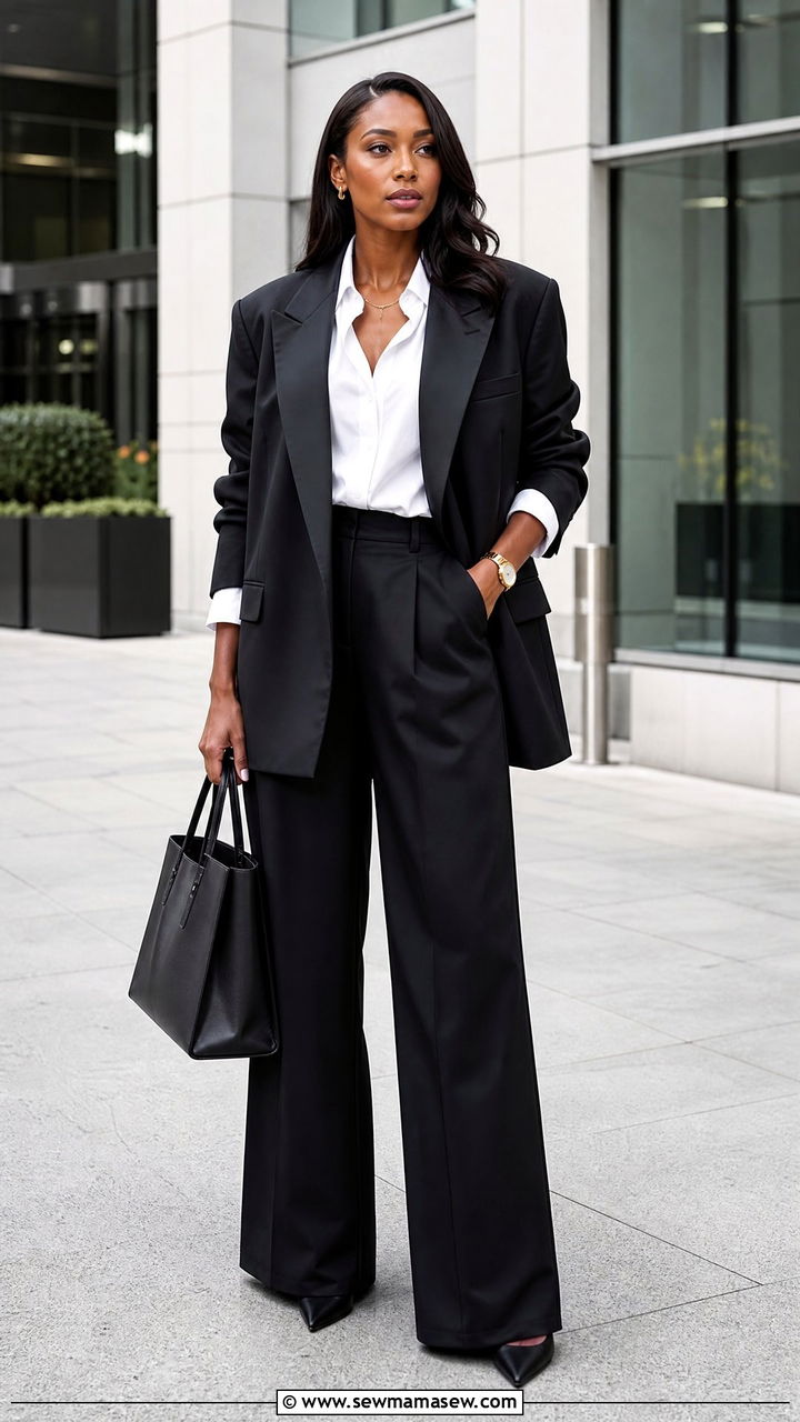 Black Oversized Glamoratti Suit - 30 glamoratti outfits inspo
