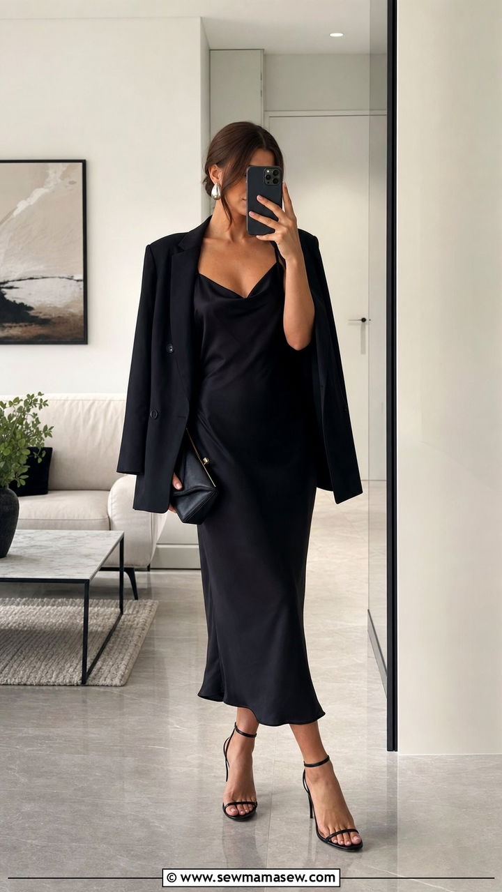 Black Slip Dress Outfit Aesthetic - 25 slip dress outfits aesthetic