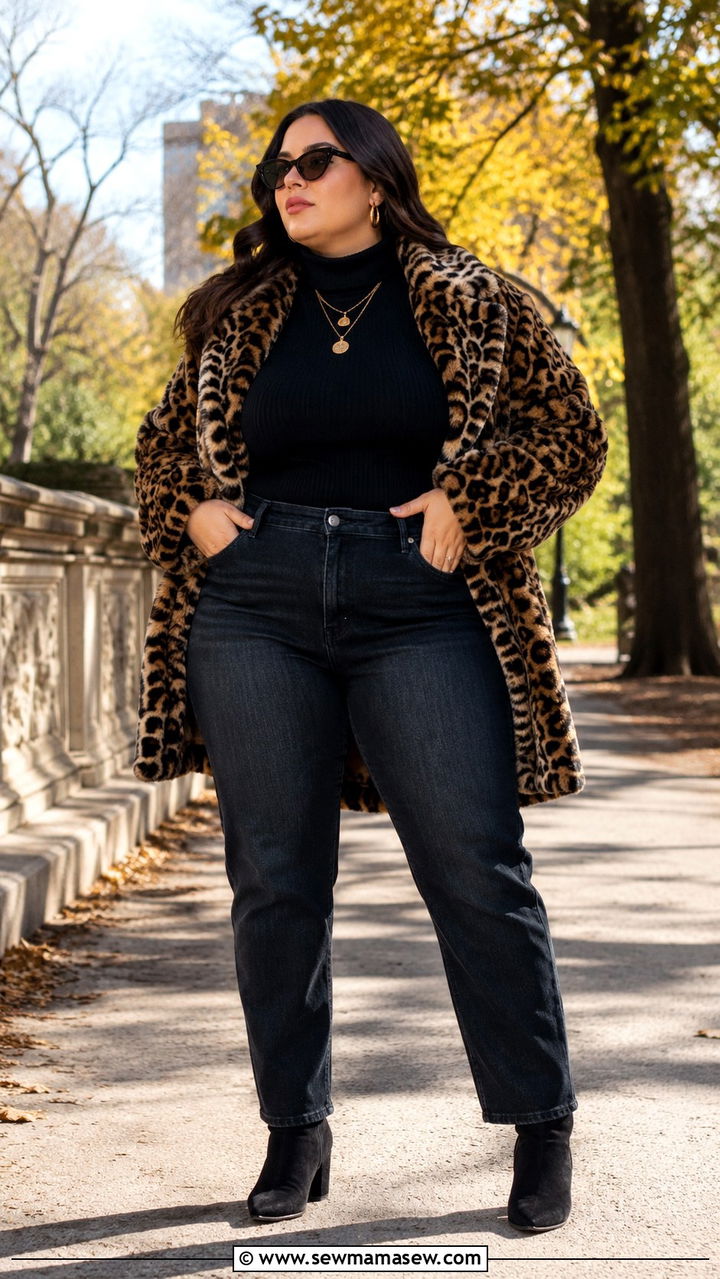 Black Turtleneck Mob Wife Outfit Plus Size - 25 Mob wife outfits plus size