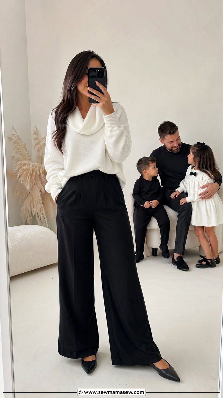 Black and White Family Photo Outfits - 35 family photo outfits