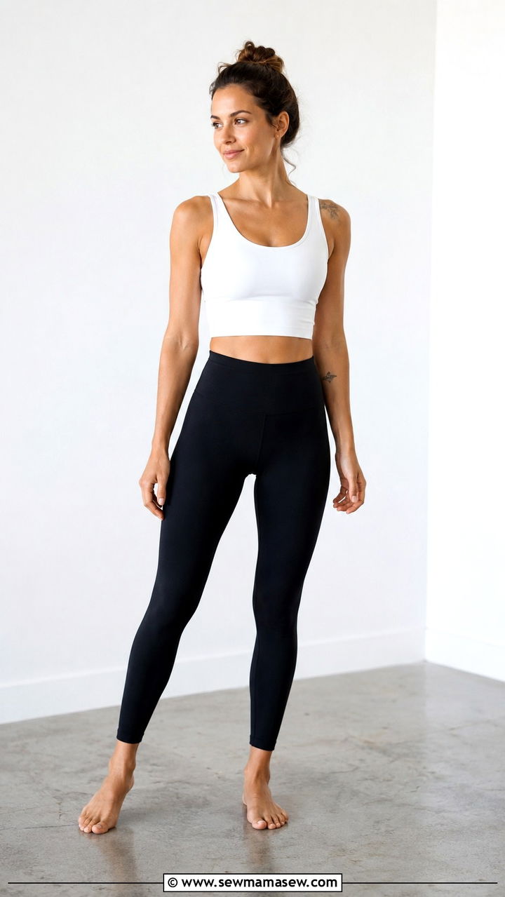 Black high waisted leggings yoga teacher outfit - 25 Yoga teacher outfit ideas