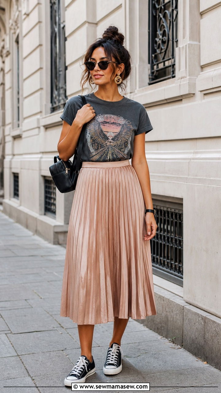 Black ribbed tank with white mini skirt - 40 Summer Italy outfit ideas