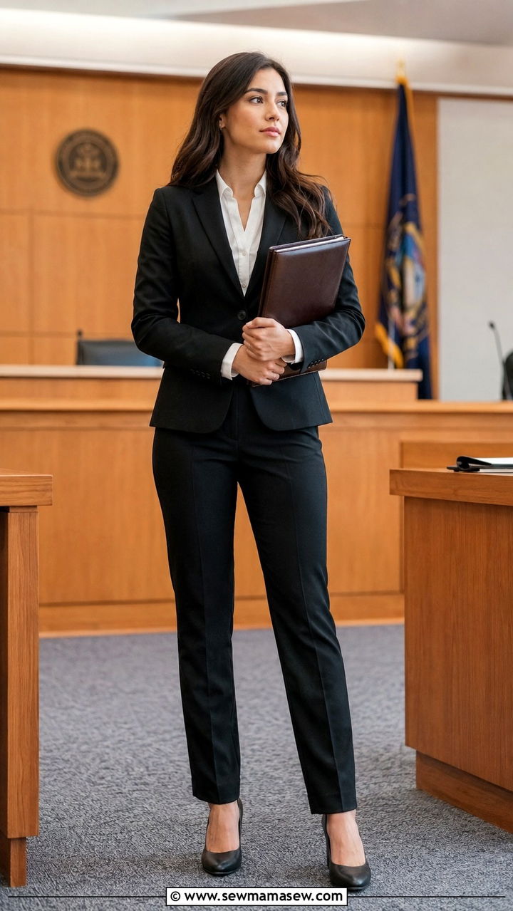 Black suit for moot court - 30 Law school student outfit ideas